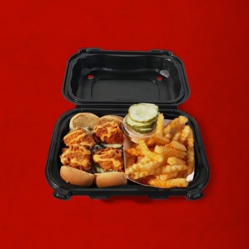 Home 32 daves mini sliders w fries